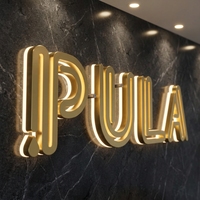 Panneau d'enseigne LED extérieur IP65 durable, exclusif transfrontalier, de haute qualité, résistant à la rouille, pour murs de fond d'hôtel et façades de clubs haut de gamme