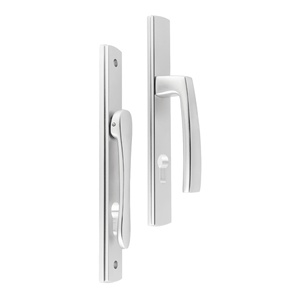 Poignées <span class=keywords><strong>de</strong></span> <span class=keywords><strong>porte</strong></span> haut <span class=keywords><strong>de</strong></span> gamme en aluminium forgé, style chinois moderne, avec interaxe <span class=keywords><strong>de</strong></span> 92/85 mm pour portes battantes doubles - Product Image 4