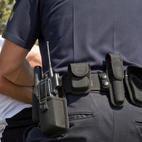 Ceinture tactique modulaire robuste et réglable avec pochettes, sacs et étui pour équipement de sécurité et de chasse