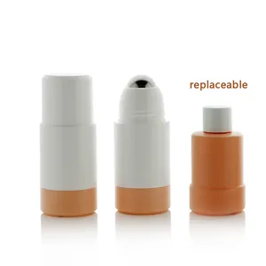 ECO austauschbare ätherische Öl flasche Roller Ball, Plastik rolle auf Deodorant leere Flasche, 50ml Deodorant Rolle auf Plastik flasche