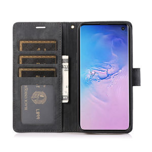 Pour <span class=keywords><strong>Samsung</strong></span> <span class=keywords><strong>S10e</strong></span> anti-dérapant mat Flip Folio PU cuir papillon orchidée motif fente pour carte portefeuille <span class=keywords><strong>pochette</strong></span> coque de téléphone - Product Image 6