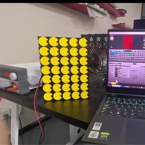 Affichage à points basculants à prix d'usine, module à points basculants, horloge, panneau d'affichage, affichage à points basculants bicolore, 84W DC12V DMX512 SPI - Product Image 3