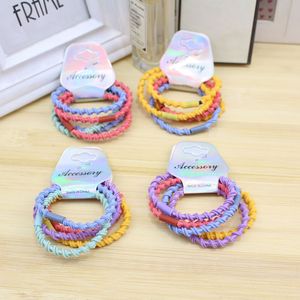 Coleteros de Estilo Coreano, Set de 5 Piezas, Lazos de Tela Trenzada, Accesorio Casual para el Cabello, Hecho en China - Product Image 1