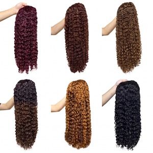 Promotion : Perruques bouclées birmanes de 26 pouces en cheveux humains, densité 250 %, cheveux vierges bruts, pour femmes, vente en gros directe usine - Product Image 1
