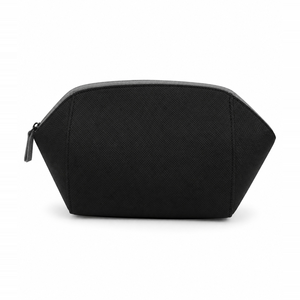 Chic Simple Medium Fabric Portable Makeup Pouch Zipper Closure Soft Handle Cosmetic Sack <b>Recycle</b> <b>Product</b> for Travel Toiletry - Product Image 6