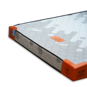 <b>Soft</b> & Supple <b>Single</b> <b>Mattress</b> Skin-Friendly Gold Luxury Hotel Furniture Rebonded Foam Carton Packaging Vietnam - Product Image 1