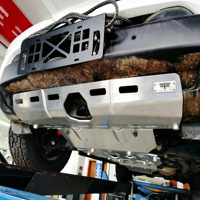 Protection de châssis avant FK légère en alliage de magnésium et d'aluminium de 8 mm, couleur argentée, pour Land Rover Discovery 4, plaque de protection du moteur, protection du dessous de caisse