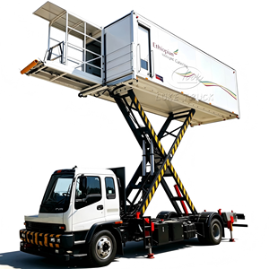 Camion de service de traiteur aéroportuaire semi-cabine durable avec levage hydraulique pour A320 B737 A380 B787 - Product Image 1