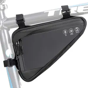 Fábrica OEM alto reflectante impermeable 1.5L capacidad montaña carretera bicicleta marco almacenamiento bicicleta triángulo bolsa de herramientas para ciclismo