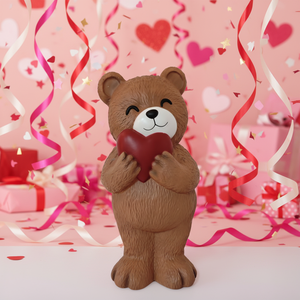 Luminous Teddy Bear Love Dolls Glowing <b>Animal</b> <b>Plastic</b> Dolls Custom <b>Animal</b> Valentine's PP Blow Molding Decorations - Product Image 3