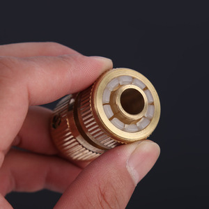 1/2 "ID <span class=keywords><strong>tuyau</strong></span> <span class=keywords><strong>raccord</strong></span> en laiton massif réparation rapide adaptateur fuite connecteur d'eau - Product Image 3
