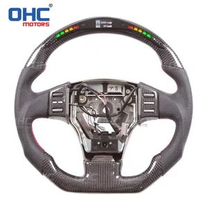 OHC Motors LED RPM 100% REAL Carbon Fiber LED Steering Wheel for Infiniti G35 S X XS G35S G35X G35XS