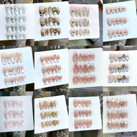 Faux ongles à presser faits à la main, vente en gros directe usine, lots mixtes, motifs personnalisés, ongles artificiels en acrylique, marque privée OEM