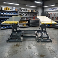 Plateforme élévatrice à ciseaux électro-hydraulique mobile ultra-mince et durable de 4000 kg, élévateur de voiture à profil bas, hauteur de levage de 1000 mm, certifiée CE