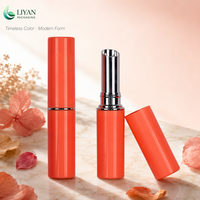 Tubos de Brillo Labial de Plástico de Alta Calidad con Logotipo Personalizado, Tapa de Rosca, Estampado Dorado, Serigrafía, Estampado en Caliente, Cosméticos