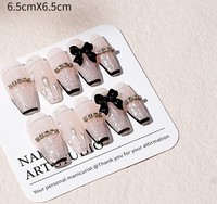 Nouveau Type boîte en plastique renforcée Portable acrylique fausse presse sur boîte d'emballage d'ongles outils à ongles