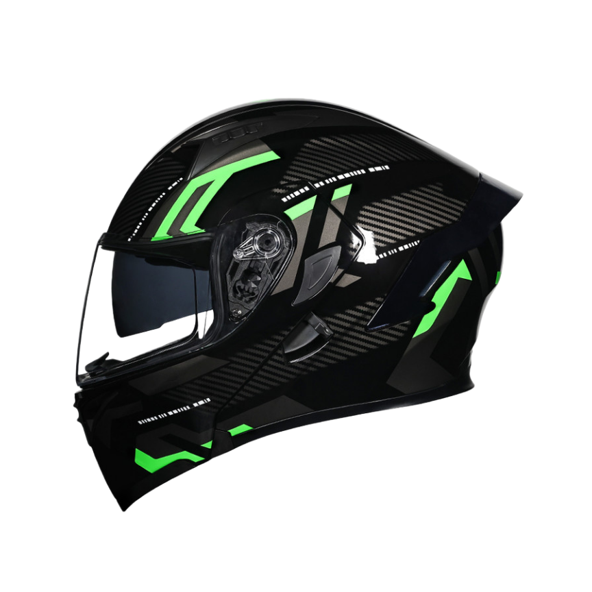 หูฟังบลูทูธ Y10 สีดำ-เขียว พร้อมดีไซน์โปร่งใส