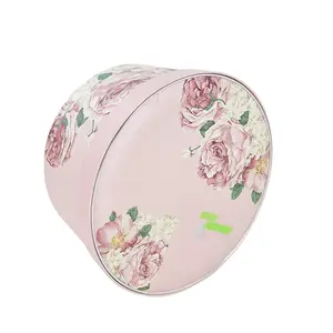 OEM ODM conception personnalisée é<span class=keywords><strong>l</strong></span>égante boîte de papier en carton boîte ronde double Cookie chocolat avec couvercle boîte de cadeau de style chinois - Product Image 2
