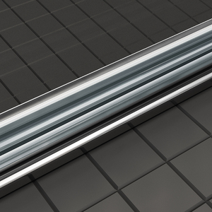 <span class=keywords><strong>Mampara</strong></span> de <span class=keywords><strong>Ducha</strong></span> Moderna sin Marco con Bisagras y Cristal de Seguridad de 10 mm, Acabado Negro para Baño, Hotel y Villa - Product Image 5