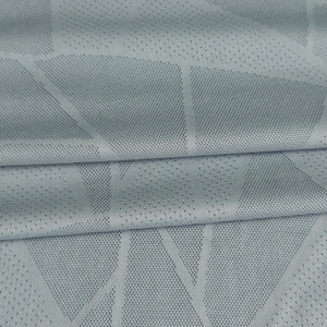 Tessuto in Rete Jacquard Personalizzato in Poliestere e Spandex, Traspirante e ad Asciugatura Rapida, con Motivo Geometrico a Pois, per Magliette Sportive e <span class=keywords><strong>Maglie</strong></span> da <span class=keywords><strong>Calcio</strong></span> - Product Image 2