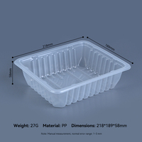 Conteneur alimentaire jetable en PP biodégradable et recyclable pour steak, bœuf, fruits de mer, viande, sous vide, en blister – Vente en gros