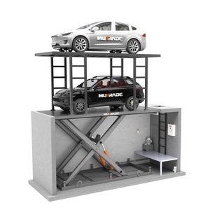Elevador de estacionamiento subterráneo para el hogar Elevador hidráulico de tijera de dos pisos - Product Image 3