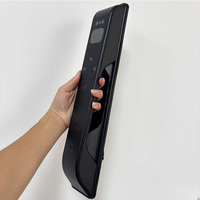Kunci Pintu Pintar A60 dengan Kontrol Aplikasi & Kode Masukan dari Paduan Aluminium - Finishing Hitam Matte untuk Pintu Rumah & Apartemen