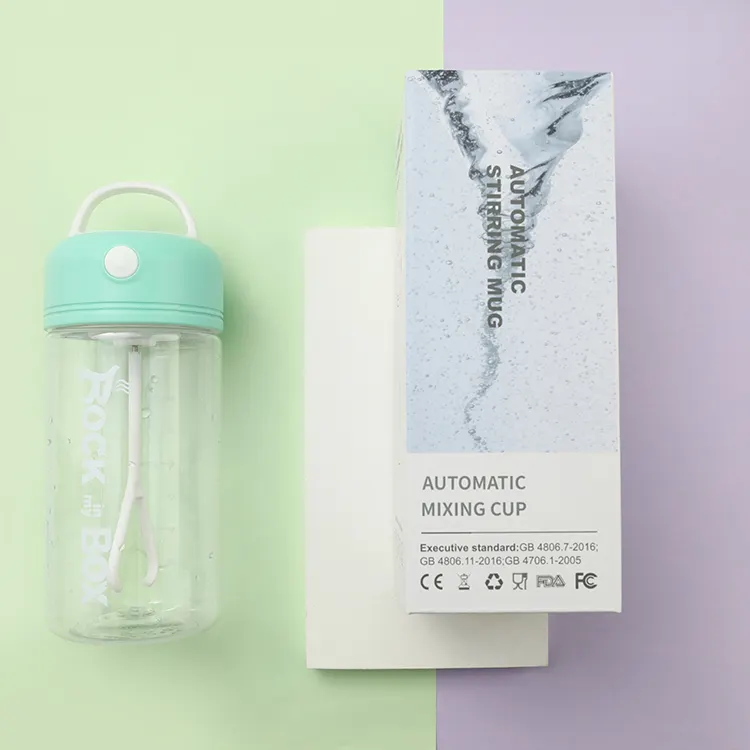 Draagbare Roeren Mok Herbruikbare Ecologische Plastic Gym Sport Eiwit Shaker Fles Water