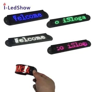 Eksternal Mini Fleksibel LED Display Topi Pesta Lampu Layar Eksternal Layar Isi Ulang Tampilan