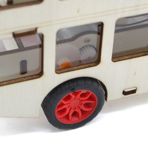 Autobús de Dos Pisos con Energía Solar, Kit de Madera, Juguete Educativo STEM para Niños de 7 a 9 Años - Product Image 2