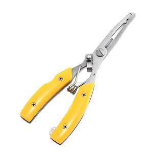 Ztc464 คีมตกปลา สแตนเลสสตีล เครื่องมือตัดแบบพกพา ด้ามจับสีเหลือง ใช้กลางแจ้ง - Product Image 2