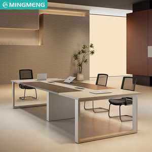 Table de conférence moderne, table longue, table de négociation simple, mobilier de bureau, petite salle de conférence, bureau rectangulaire - Product Image 1