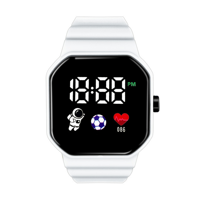 2025 Wholesale LED Digital Touch Watch Man Women Student Sport Electronic Watch Astronaut Square Watch