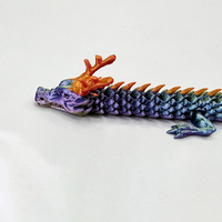 Juguete de modelo de dragón chino de plástico impreso en 3D, figura de Anime 3D hecha a medida, dragón 3D hecho a medida