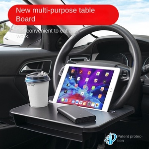 Volante de coche, bandeja multifunción, mesa de almacenamiento, bandeja de soporte para portátil 2 en 1 - Product Image 2