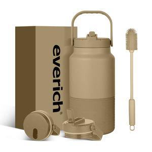 Vaso Térmico Personalizado de Gran Capacidad, 64 oz, Acero Inoxidable 18/8, Libre de BPA, con Tapa y Asa, Bicolor, para Bebidas Calientes/Frías, Tipo Growler para Cerveza - Product Image 2