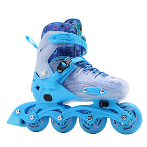 BOXT BX 1 <span class=keywords><strong>Pattini</strong></span> a rotelle e <span class=keywords><strong>pattini</strong></span> da ghiaccio unisex per bambini, set professionale estivo per principianti, chiusura con fibbia, tomaia in PP, suola in plastica - Product Image 1