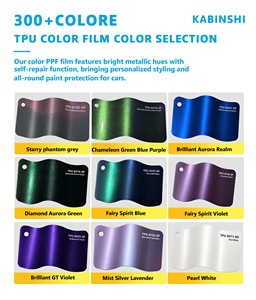 Film TPU à changement de couleur Violet Fée, protection anti-rayures pour carrosserie de voiture, idéal pour les ateliers de tuning, vente en gros, rouleau sur mesure - Product Image 3