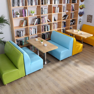 Set di Divani Doppi Personalizzati con Tavolo e Sedie per <span class=keywords><strong>Ristoranti</strong></span> Occidentali, Uso Domestico, Internet Café, Bar, Pasticcerie - Product Image 3