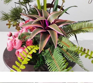 <span class=keywords><strong>Décoration</strong></span> <span class=keywords><strong>de</strong></span> maison moderne minimaliste <span class=keywords><strong>de</strong></span> luxe avec fleurs artificielles et verdure, ornement pour salle d'exposition et salon - Product Image 3