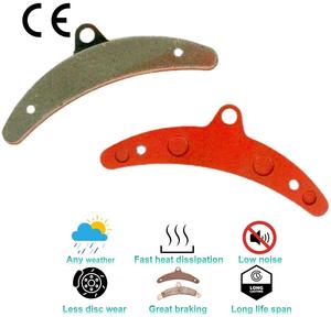 Pièces de kart Accessoires Racing Performance Go Karts Plaquette de frein en céramique frittée pour plaquettes avant Birel (banane) - Product Image 2