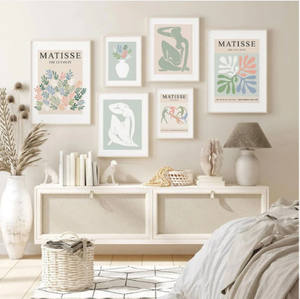 Décoration murale moderne pour la maison : <span class=keywords><strong>Tableaux</strong></span> floraux <span class=keywords><strong>Matisse</strong></span>, affiches murales artistiques, peinture sur toile beige <span class=keywords><strong>Matisse</strong></span> - Product Image 2