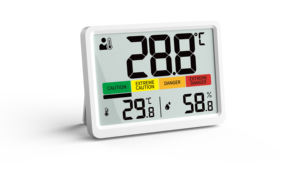 多機能デジタル気象観測時計、室内温度計、湿度計、スマート体温、熱ストレスアラーム付き - Product Image 3