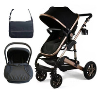 Nouveau-né luxe allemagne pliant Kinderwagen siège auto poussette landau 3 en 1 fonctionnel bébé landau poussette poussettes poussettes