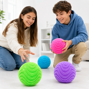 Balle sensorielle texturée <span class=keywords><strong>rose</strong></span> anti-stress à picots, <span class=keywords><strong>jouet</strong></span> direct usine pour enfants autistes, boîte de thérapie - Product Image 6