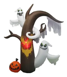 Atacado alto preto da árvore de natal-Ourwarm decoração inflável halloween, decoração inflável de alta qualidade com 8ft 5ft 5m 6m, pesadelo externo antes do natal