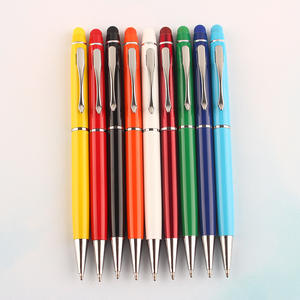 2 in 1 Soft Rubber Touch Screen <b>Stylus</b> Ballpoint <b>Pen</b> Promotional Metal Custom <b>Pen</b> with logo - Product Image 1
