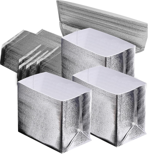 <span class=keywords><strong>Sac</strong></span> isotherme en aluminium et EPE avec soufflet latéral en plastique pour livraison de nourriture en boîte - Product Image 5