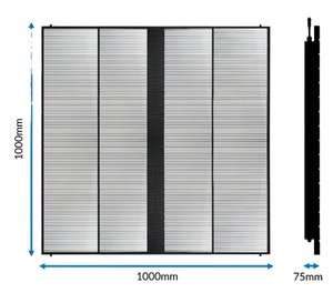 Indoor 70% Transparency Full Color LED Transparent Screen 1000x1000mm Video <b>Wall</b> Advertising <b>Display</b> 1 Year for Shopping Mall In - Product Image 1