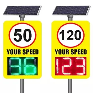 גובה איכות LED אלקטרוני שמש רדאר מהירות מוגבלת סימן מהירות רדאר כביש תמרור